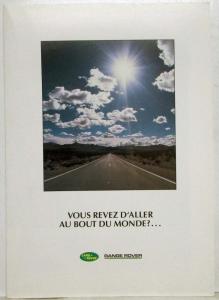 1982 Land Rover Do You Dream of Going to End of the World Sales Folder/Poster