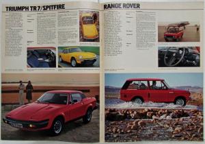 1977 British Leyland Line of Cars Sales Brochure - French Text