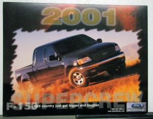2001 Ford SVT F 150 Super Crew Truck Dimensions Capacities Sales Sheet