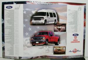 2001 Ford American Vans F 150 250 Explorer Patriot Freedom Conversion Folder