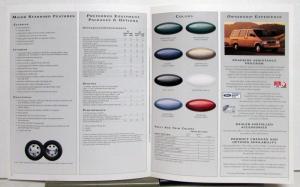 1997 Ford Aerostar Van Specifications Sales Brochure