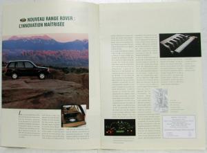 1994 Land Rover Special Edition Paris Motor Show Sales Brochure - French Text