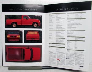 1995 Ford F 150 LightningbPickup Truck Specifications Sales Brochure