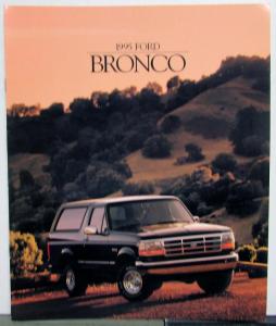 1995 Ford Bronco Specifications Sales Brochure