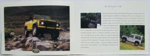 1996 Land Rover Product Line Sales Brochure Range Rover Discovery Defender 90