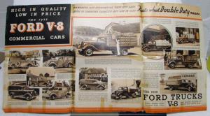 1935 Ford V8 Double Duty DeLuxe Panel Delivery Pickup Sales Tri-Folder