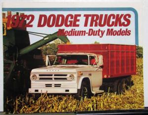 1972 Dodge Medium Duty Series Line D500 D600 D800 Specifications Brochure