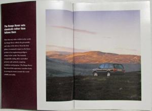 1997 Land Rover Range Rover Prestige Sales Brochure with Price List