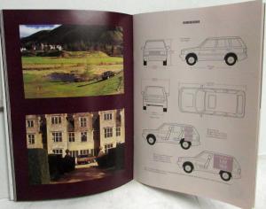 1997 Land Rover Range Rover Prestige Sales Brochure with Price List