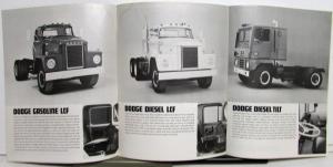 1970 Dodge Heavy Duty Truck Models Gasoline Diesel Tilt Cab Brochure Poster