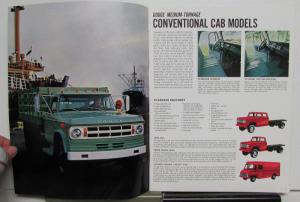 1969 Dodge Medium Duty Crew Cab Power Wagon Med Tonnage Sales Brochure