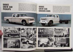 1965 Dodge Crew Cab Pickup Chassis Cab Low Med Tonnage Specifications Brochure