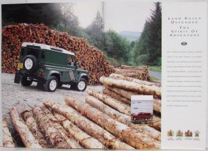 1995 Land Rover Defender 90 110 130 Sales Brochure