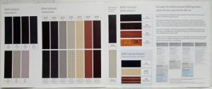 2006 BMW 7 Series Color and Upholstery Selections Folder - German Text
