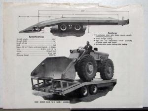 1963 General Engines CO Eager Beaver Trailers Constructions Pricing Sales Sheet