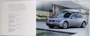 2002 BMW 7 Series Accessories Sales Brochure