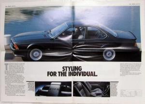 1988 BMW Car Range Oversized Sales Brochure - Sheer Driving Pleasure