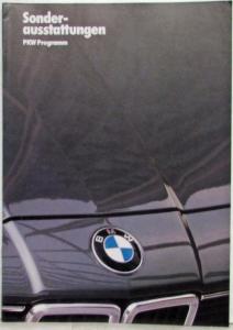 1984 BMW Special Equipment Car Program Sales Brochure - German Text