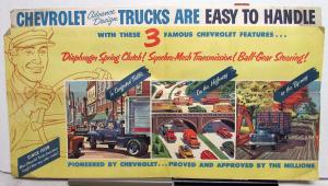 1953 Chevrolet Truck Dealer Sales Mailer Folder At Ease Teeter Chevy New York