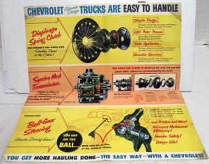 1953 Chevrolet Truck Dealer Sales Mailer Folder At Ease Teeter Chevy New York