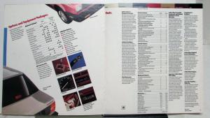 1986 Chevrolet Spectrum Hatchback Sedan Coupe Features Sales Brochure