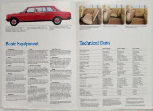 1982 Mercedes-Benz 240D 300D and 250 7-8 Seat Limousine Sales Brochure