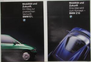 1993 BMW Ideas That Move Media Information Press Kit - German Text