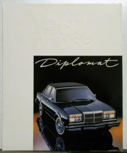 1987 Dodge Diplomat Interior Exterior Options Sales Tri-Folder