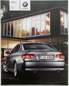 2009 BMW 3 Series Coupe Prestige Sales Brochure