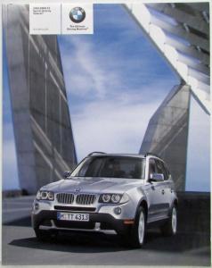 2009 BMW X3 Sports Activity Vehicle Prestige Sales Brochure
