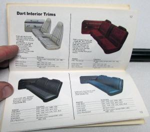 1976 Dodge Dealer Paint Chips Color & Trim Selector Salesmens Folder