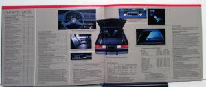 1983 Chevrolet Chevette Hatchback Coupe Scooter Sedan Facts Brochure CANADIAN