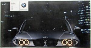 2004 BMW 1 Series Sales Brochure with Extras - French 116i 118i 120i 118d 120d