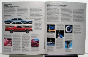 1983 Ford Fairmont Futura Options Features Sales Brochure CANADIAN