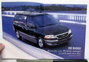 2001 Ford Windstar Paint Colors Options Features Sales Brochure CANADIAN