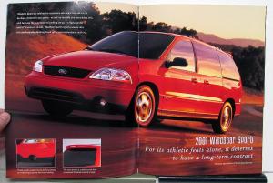 2001 Ford Windstar Paint Colors Options Features Sales Brochure CANADIAN