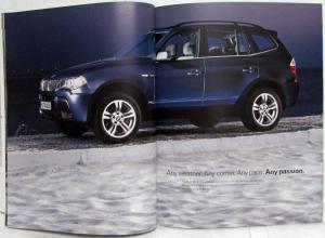 2006 BMW X3 Sports Activity Vehicle Prestige Sales Brochure