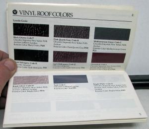 1992 Chrysler Plymouth Dealer Salesmen Color & Trim Pocket Selector Paint Fabric