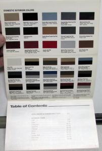 1984 Dodge Car Dealer Salesmen Color & Trim Pocket Selector Paint Fabric