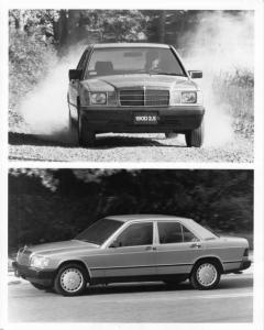 1986 Mercedes-Benz 190D 2.5 and 190E 2.3 Press Photo and Release 0034