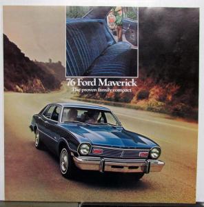 1976 Ford Maverick 2 Door 4 Door Specifications XL Sales Tri-Folder