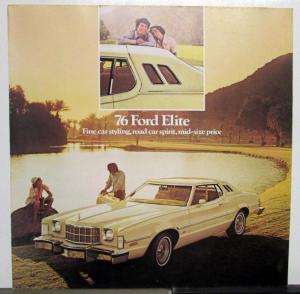 1976 Ford Elite Specifications Options XL Sales Brochure REVISED