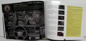 2001 GMC Canadian Truck Dealer Sales Brochure Yukon XL & Denali Features Options