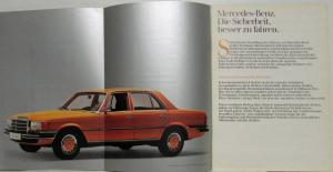 1978 Mercedes-Benz 280S 280SE 280SEL Sales Brochure - German Text