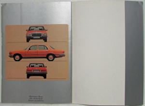 1978 Mercedes-Benz 280S 280SE 280SEL Sales Brochure - German Text