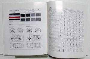 1998 Ford Mondeo Specifications Color Options Sales Brochure JAPANESE TEXT