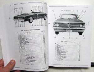 1963-1966 Pontiac Chassis & Body Parts Catalog GTO Bonneville Tempest LeMans