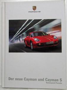 2006 Porsche Cayman and Cayman S Prestige Sales Brochure Hardback Book - German