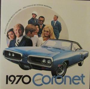 1970 Dodge Original Oversized Sales Brochure Coronet 500 Super Bee RT Wagons