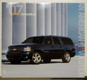 2007 Chevrolet Suburban Diagrams Specifications Sales Brochure
